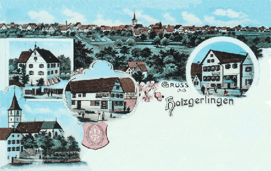 Postkarte - Gruss aus Holzgerlingen